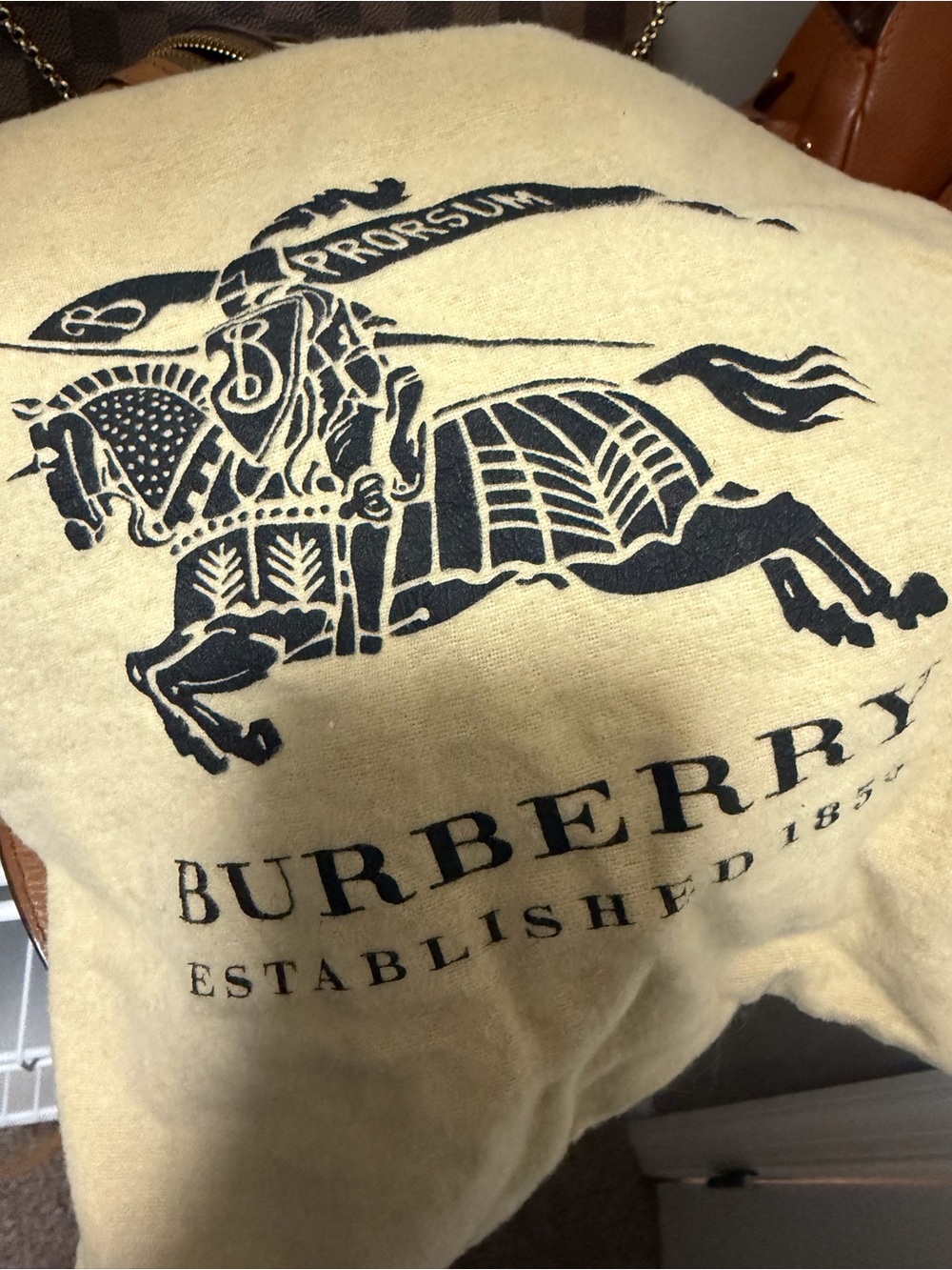 Burberry Alchester Tan Leather & Classic Check bowling bag - Picture 8 of 12